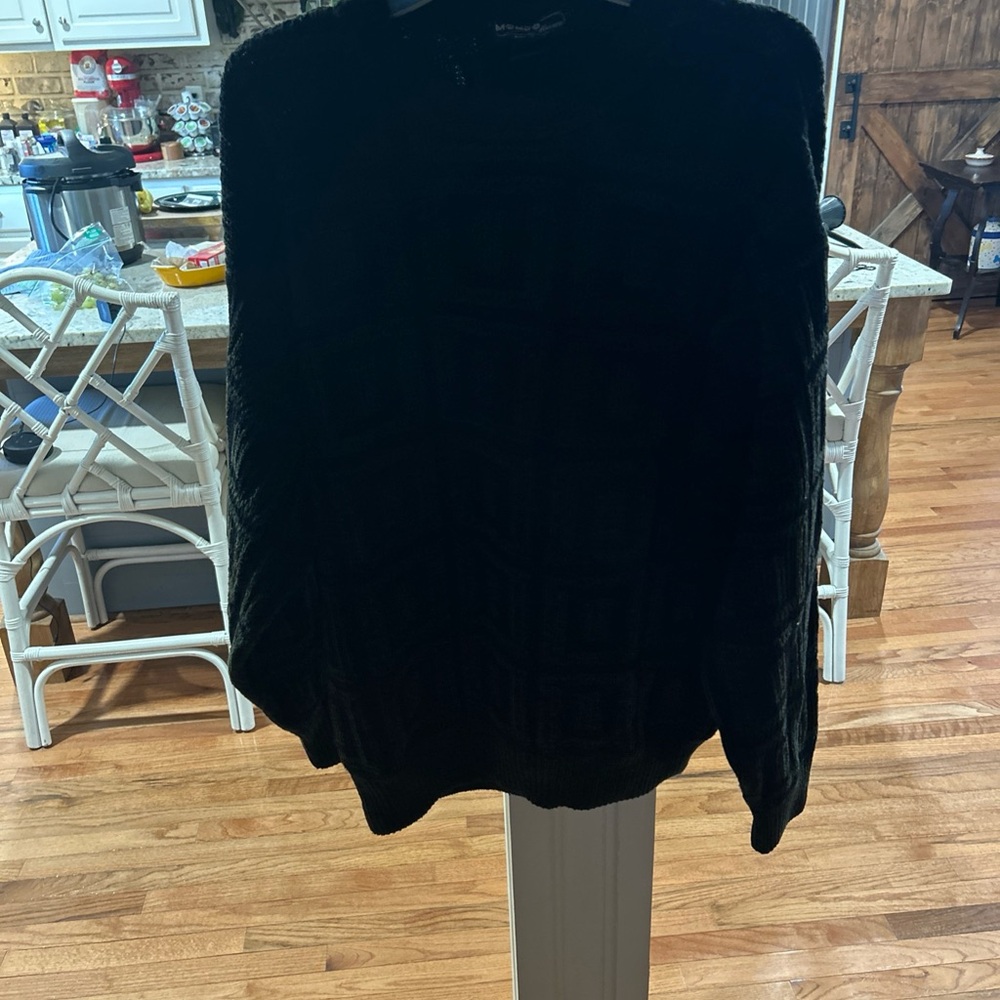 Classic Black Crewneck Sweater